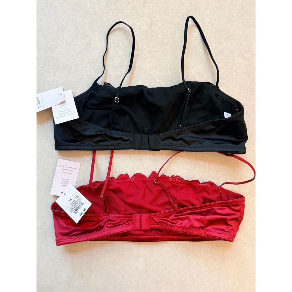 Auden Lace Unlined Wirefree Bralettes - Set of 2